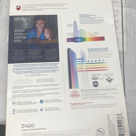 Invisible Shield Glass Elite VisionGuard+Screen Protector for iPad Pro 12.9” - Picture 2 of 7